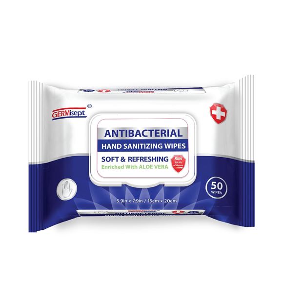 Picture of Germisept Antibacterial Hand Wipes - G01454